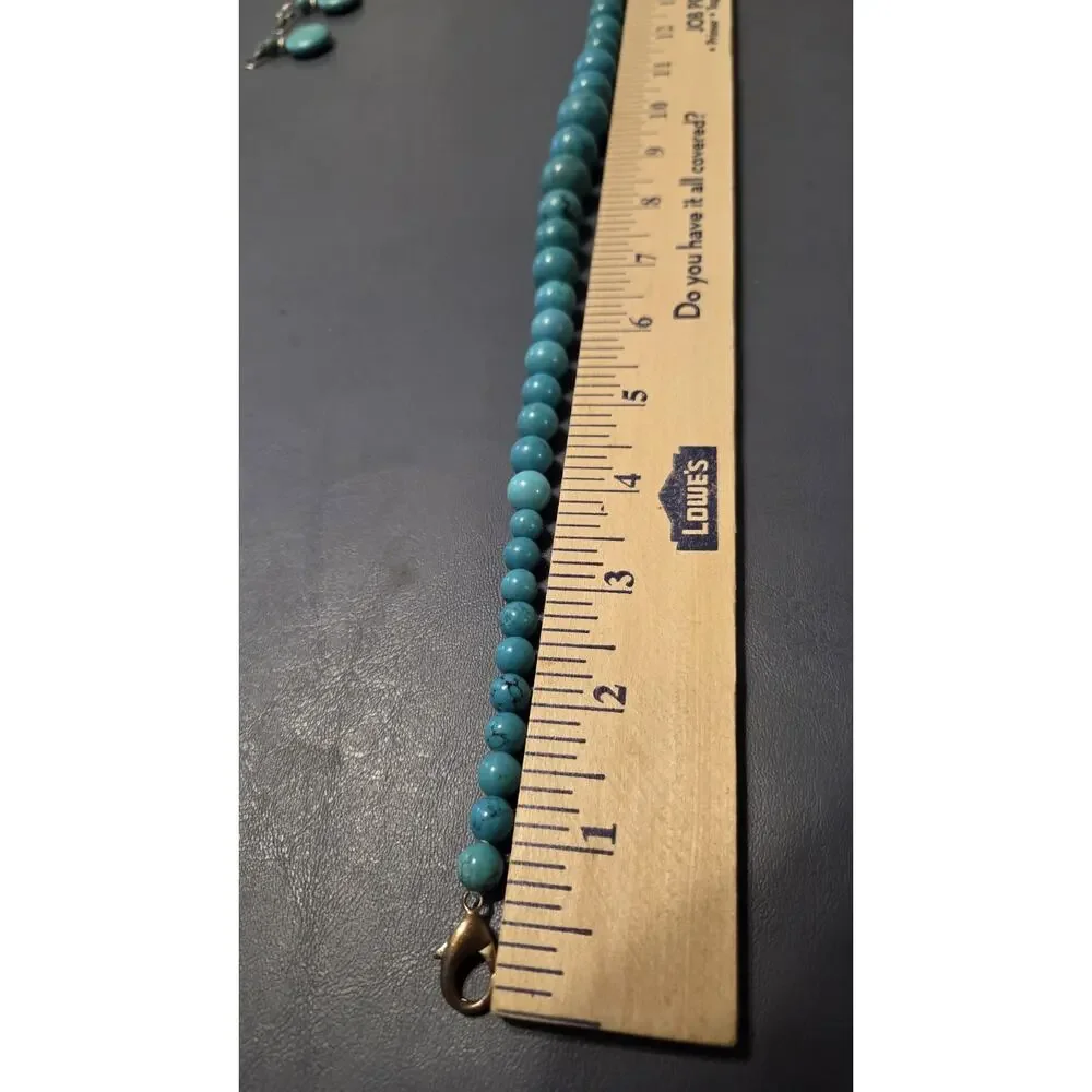 Turquoise Necklace & Earrings